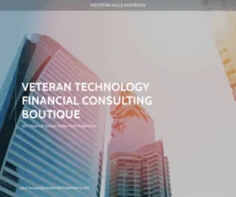 Westernhillspartners.com(Western hills partners) Screenshot