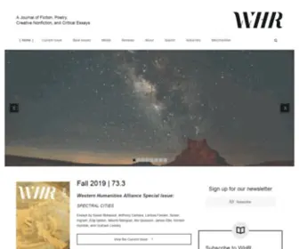 Westernhumanitiesreview.com(Western Humanities Review) Screenshot