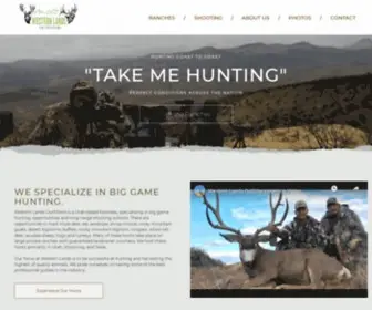 Westernlandshunting.com(Western Lands Outfitters) Screenshot