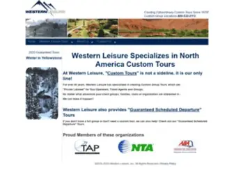 Westernleisure.com(Western Leisure Front Page) Screenshot