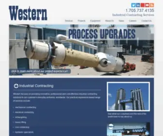 Westernmechanical.net(Western Mechanical Electrical Millwright Services Ltd) Screenshot