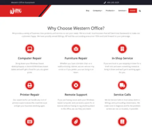 Westernoffice.net(Western Office Equipment) Screenshot