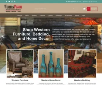 Westernpassion.com(Western Furniture & Home Décor) Screenshot