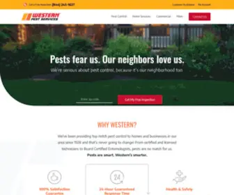 Westernpest.com(Pest Control & Exterminator Services) Screenshot
