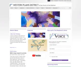 Westernplainschurchofthebrethren.org(Western Plains District) Screenshot