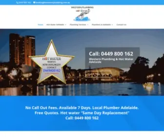 Westernplumbing.com.au(Western Plumbing and Hot Water) Screenshot