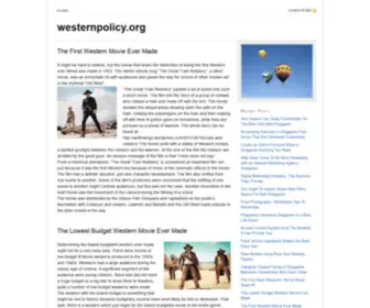 Westernpolicy.org(Westernpolicy) Screenshot