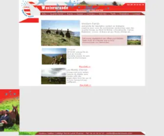 Westernrando.com(Randonnée cheval et équitation western en Bretagne) Screenshot