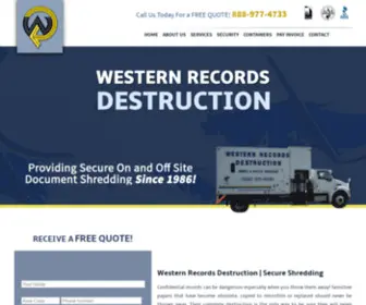 Westernrecords.net(Western Records Destruction) Screenshot