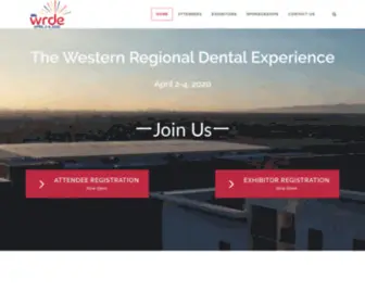 Westernregional.org(Western Regional Dental Experience) Screenshot