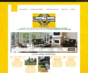 Westernreserverealty.com(Western Reserve Realty Group) Screenshot