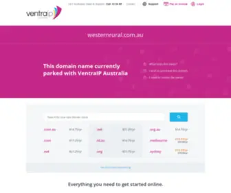 Westernrural.com.au(Domain Parked With VentraIP Australia) Screenshot