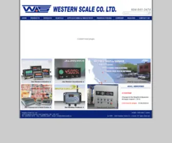 Westernscale.ca(Western Scale Technologies) Screenshot