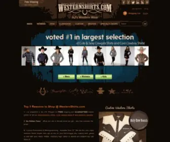 Westernshirts.com(Western Shirts) Screenshot