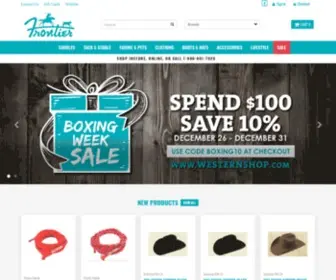 Westernshop.com(Frontier Western Shop Ltd) Screenshot