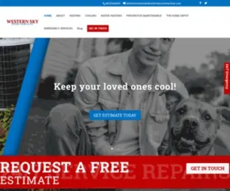 Westernskymechanical.com(HVAC Calgary) Screenshot