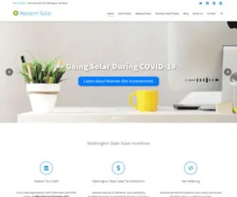 Westernsolarinc.com(Solar Electric Systems in Washington) Screenshot