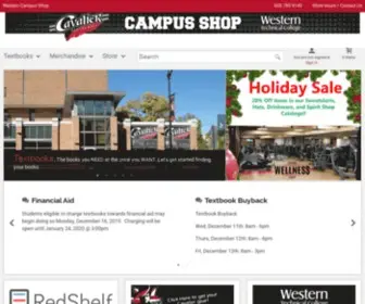 Westerntcbooks.com(Western Campus Shop online) Screenshot