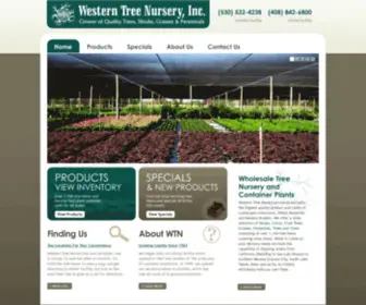 Westerntreenurseryinc.com(Northern California Tree Nursery and Wholesale Garden Centers) Screenshot