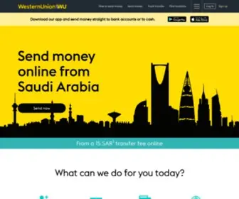 Westernunion.com.sa(International Money Transfers from Saudi Arabia) Screenshot