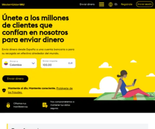 Westernunion.es(Envío de dinero de Western Union) Screenshot