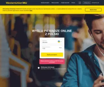 Westernunion.pl(Międzynarodowe przekazy pieniężne) Screenshot