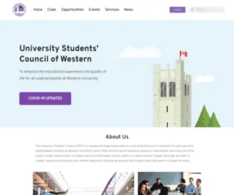 Westernusc.ca(Western USC) Screenshot