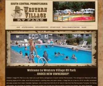 WesternvillagervPark.com(Western Village RV Park) Screenshot