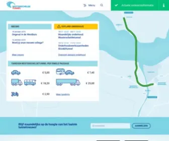 Westerscheldetunnel.nl(De Westerscheldetunnel) Screenshot