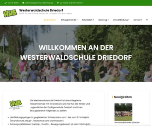 Westerwaldschule.de(Westerwaldschule Driedorf) Screenshot