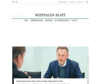 Westfalen-Blatt.de(Westfalen Blatt) Screenshot