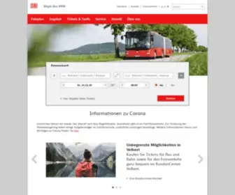 Westfalenbus.de(Westfalenbus, Ostwestfalen-Lippe-Bus und Rheinlandbus der DB) Screenshot