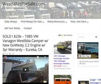 Westfaliasforsale.com(Campers) Screenshot