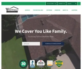 Westfallroofing.com(Westfall Roofing) Screenshot