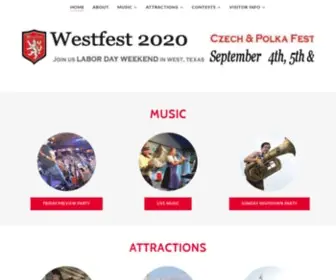 Westfest.com(City of west) Screenshot