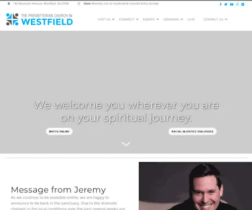 Westfieldpc.org(Westfield Presbyterian Church in Westfield NJ) Screenshot