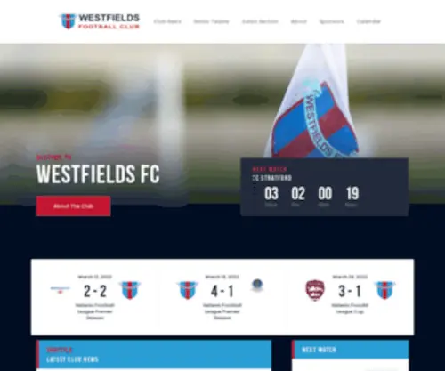 Westfieldsfc.com(Westfields Football Club) Screenshot