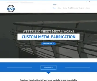 Westfieldsheetmetal.com(Custom fabrication of various metals) Screenshot