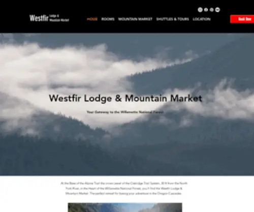 Westfirlodge.com(Westfir Lodge and Mountain Market) Screenshot