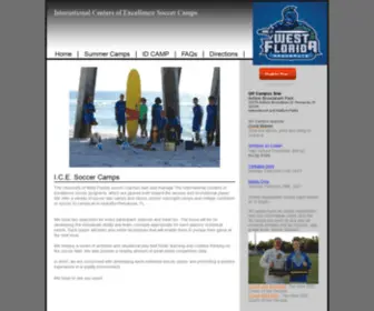 Westfloridasoccer.com(Soccer Camps at University of West Florida) Screenshot