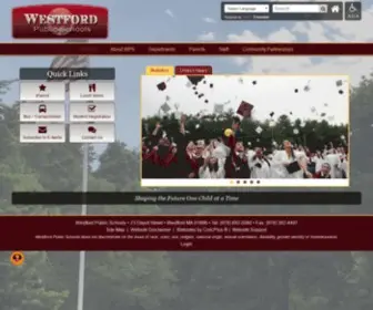 Westfordk12.us(Westford Public Schools) Screenshot