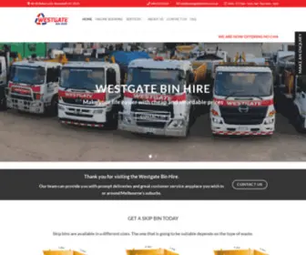 Westgatebinhire.com(Westgate Skip Bin Hire) Screenshot