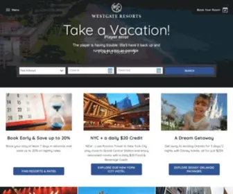 Westgatedestinations.com(Westgate Resorts) Screenshot