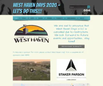 Westhavendays.com(WEST HAVEN DAYSWE'RE BACK) Screenshot