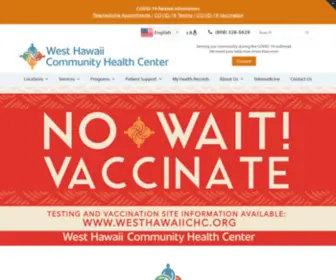 Westhawaiichc.org(Hawaiʻi Island Community Health Center) Screenshot