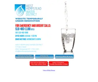 Westhempsteadwater.org(West Hempstead Water District) Screenshot