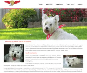 Westierescueofmissouri.com(Westie Rescue of Missouri) Screenshot