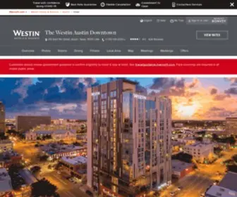 Westinaustindowntown.com(Downtown Hotel near 6th Street) Screenshot