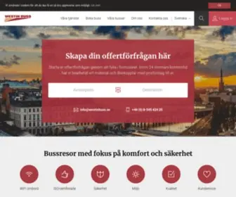 Westinbuss.se(Bussbolag Stockholm) Screenshot