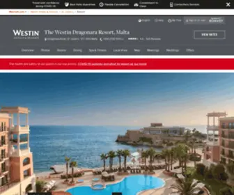 Westindragonaramalta.com(Westin Dragonara Resort Malta) Screenshot